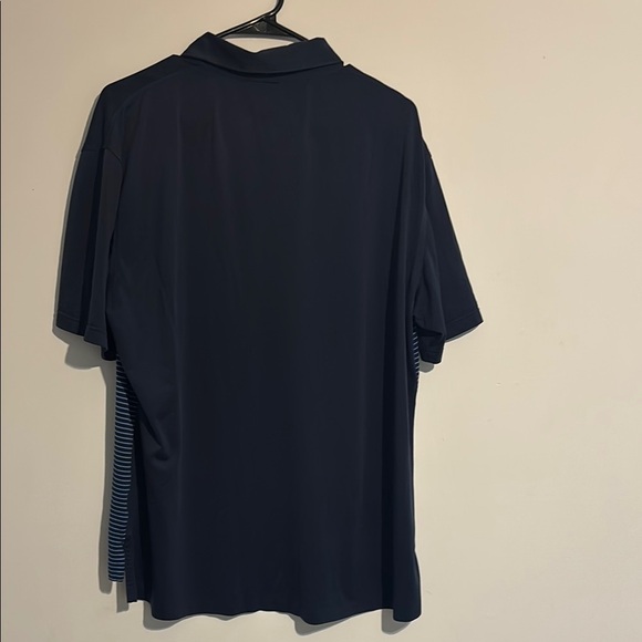 Peter Millar Navy Striped Men's Polo Shirt - Picture 3 of 3